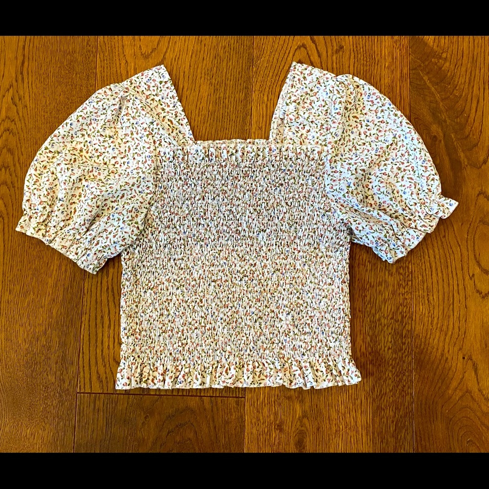 Floral Smocked Boho Top